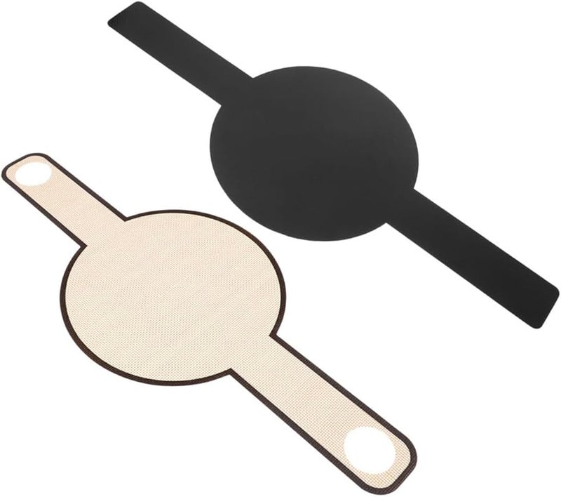 STOBAZA Reusable Non Stick Silicone Bread Baking Sling With Long Handles Black Coffee - Image 1